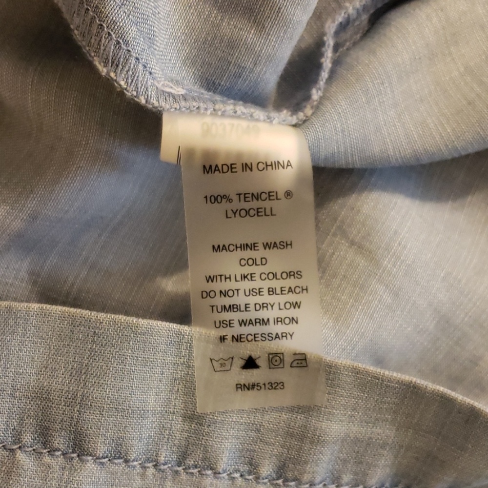 Two By Vince Camuto One Shoulder Ruffle Top Blue - Picture 4 of 8